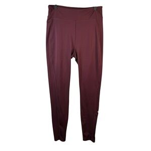 Columbia Womens Active‎ Leggings Size Large Burgundy Workout Athletic Apparel